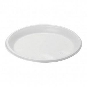 Тарелка одноразовая десертная Мистерия полистирол 170 мм белый 100 шт/упак