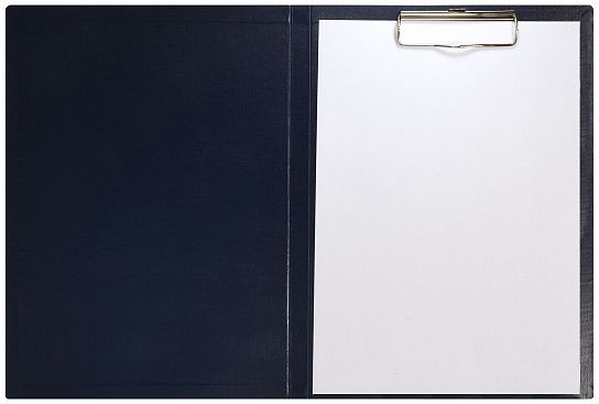 Планшет с зажимом и крышкой LITE А4, 225х315 мм, картон с бумвиниловым покрытием, синий