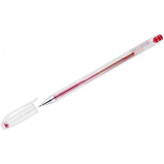 Ручка гелевая CROWN 0,5 мм красная