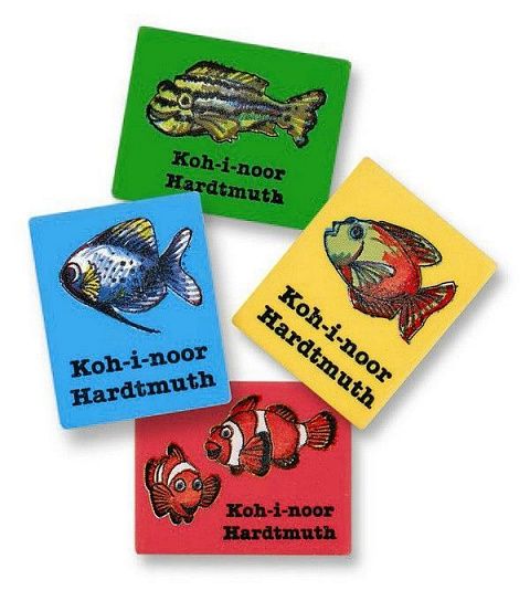 Ластик Koh-I-Noor ANIMALS 6200 35,5х28,5х10 мм ассорти мягкий