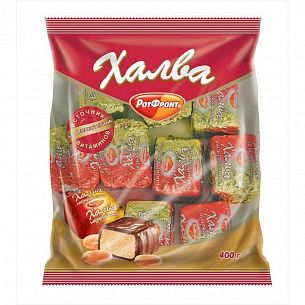 Конд.изд-е  конфеты ХАЛВА в шоколаде 400г  пакет