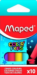 Мелки цветные MAPED COLOR'PEPS школьные 10 шт круглые карт.уп.