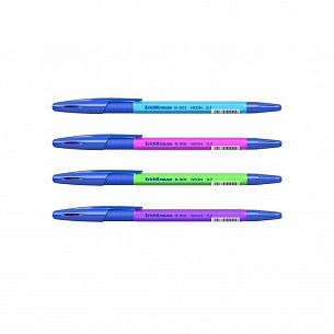 Ручка шариковая ErichKrause R-301  STICK&CRIP, 0,7 мм, синий, ассорти