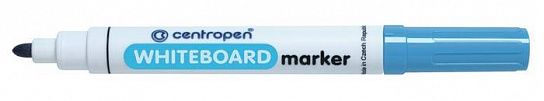 Маркер для белых досок CENTROPEN BOARD 2,5 мм голубой, круглый