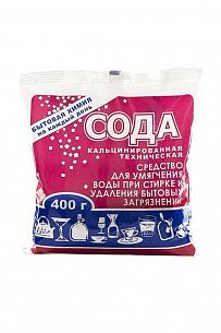Сода кальцинированная порошок дезинфицирующий эффект 400 г