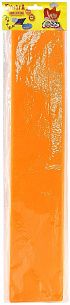 Бумага цветная крепированная флуоресцентная Каляка-Маляка, 50х250 см, 32 г/м2, оранжевая, в пакете с европодвесом