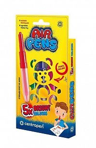 Фломастеры воздушные CENTROPEN AIR PENS BRIGHT COLOURS  5 цветов