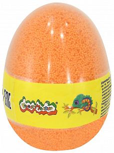 Пластилин шариковый мелкозернистый Каляка-Маляка оранжевый 150 мл в яйце
