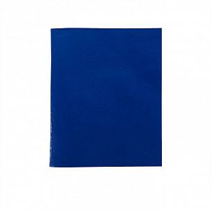 Тетрадь 96 листов LITE А5 в клетку, обложка из бумвинила, на скрепке, синяя