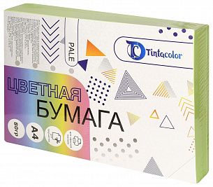 Бумага цветная Tintacolor, формат А4, 80 гр./м2, 500 листов, пастель, цвет – зеленый