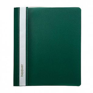 Папка-скоросшиватель INFORMAT А4, зеленая, пластик 180 мкм, карман для маркировки