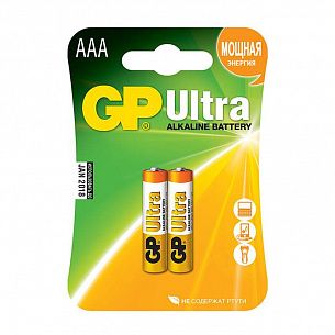 Батарейка GP ULTRA AAA LR03  алкалиновая 1,5 V, блистер