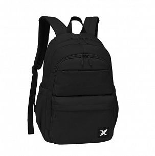 Рюкзак молодежный LOREX ERGONOMIC M11 TOTAL BLACK 22 л черный 42х36х15 см мягкий 1 секц. универсальный