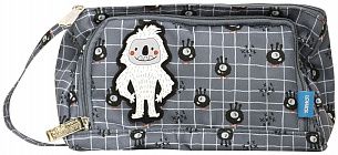 Пенал 1 отделение LOREX KIDS CUTE MONSTERS 210x85x105 мм серый, полиэстер