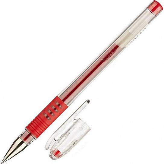 Ручка гелевая G-1 GRIP 0,5 мм красная резиновый грип