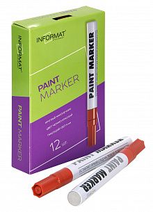Маркер-краска лаковый INFORMAT PAINT PROFESSIONAL 4 мм, красный, круглый