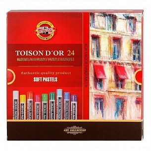 Пастель художественная сухая мягкая Koh-I-Noor TOISON D`OR SOFT 8514 48 цв. ассорти, круглая в картонной упаковке