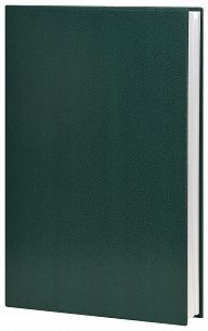 Ежедневник А5 недатированный LITE DERBI 136 листов зеленый, твердая обложка, с закладкой-ляссе