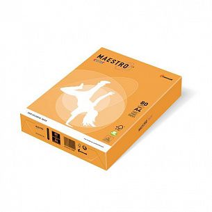 Бумага цветная MAESTRO COLOR оранжевая неон (80 г/м2, А4, 500 л.)