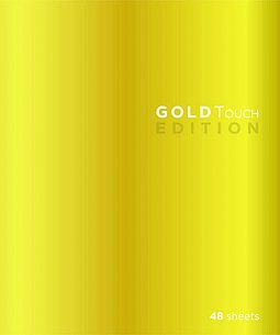 Тетрадь 48 л. А5 клетка, на скрепке, офсет ГолдТач мелованный картон, soft touch, выборочный высокий лак