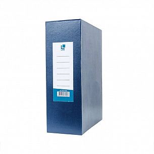Короб архивный LITE 100 мм А4, синий, бумвинил, разобран