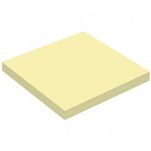 Блок самоклеящийся 76 х76 мм 1 шт 100 листов желтый пастель 1 цв.