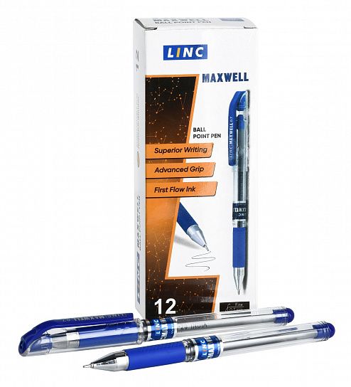 Ручка шариковая LINC MAXWELL 0,70 мм синяя круглый корпус