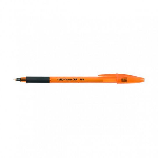 Ручка шариковая Orange Grip 0,7 мм черная резиновый грип