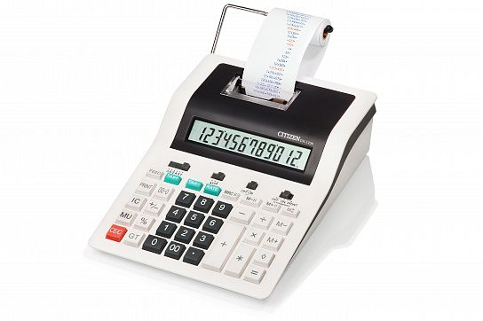 Калькулятор CITIZEN CX123II 12-разрядный бухгалтерский с печатающим устройством серый