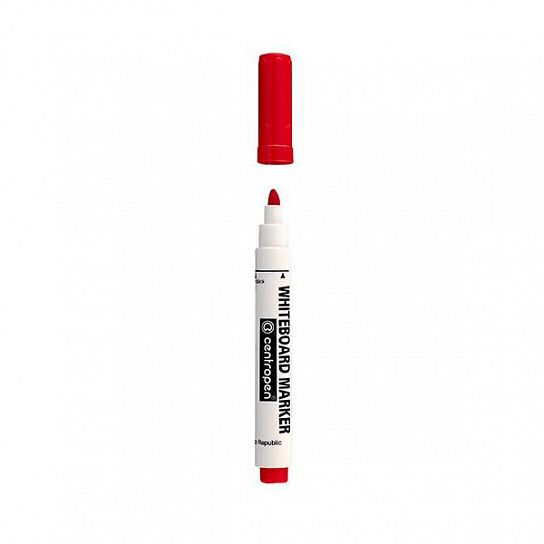 Маркер для белых досок Centropen WHITE BOARD 2,5 мм красный, круглый наконечник
