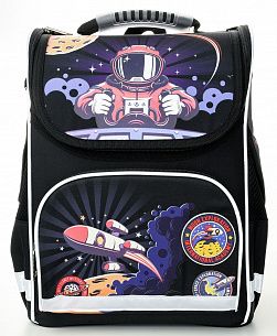 Рюкзак Schoolformat Cosmo rider, модель BASIC, жесткий каркас, односекционный, 38х28х16 см, 17 л, для мальчиков