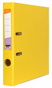 Папка-регистратор INFORMAT 55 мм двухстороннее покрытие PVC, желтая