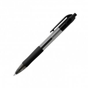 Ручка гелевая автоматическая SMART-GEL 0,5 мм черная резиновый грип