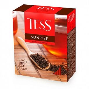 чай TESS SUNRISE, черн. 100 пак/уп