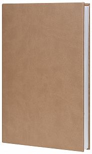 Ежедневник А5 недатированный LITE CLASSIC MATTE 136 листов коричневый, твердая обложка, с закладкой-ляссе