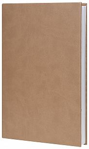 Ежедневник А5 недатированный LITE CLASSIC MATTE 136 л. коричневый, твердая обложка, с ляссе
