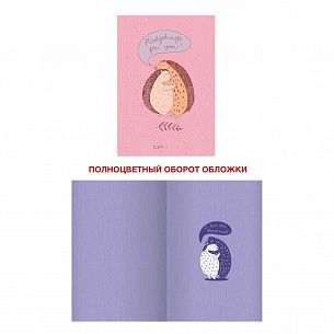 Тетрадь 40 л., А4-, клетка, шв-клеевой, SIMPLE JOYS, мелованный картон, глянцевая ламинация, фольга