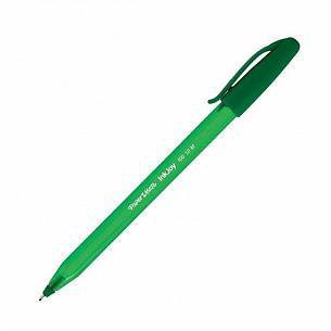 Ручка шариковая, PAPER MATE INK JOY CAP 100, 0,5 мм, зеленый, треугольный корпус