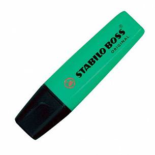 Маркер текстовый BOSS 2-5 мм зеленый скошенный