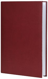 Ежедневник А5 недатированный LITE CLASSIC MATTE 136 л. бордовый, твердая обложка, с ляссе