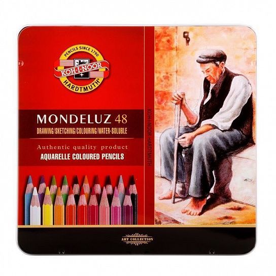 Набор акварельных карандашей MONDELUZ OLD MAN 3726 48 цв.