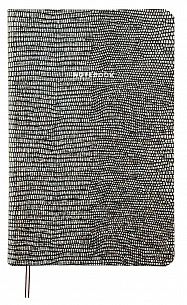 Записная книжка LOREX, A6, 96 л. в точку, мягкая обложка. Серый с блестками. Серия REPTILE