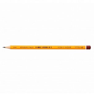 Карандаш чернографитный KOH-I-NOOR 1770 Black Sun HB, заточенный, дерево, шестигранный, без ластика