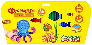 Фломастеры Каляка-Маляка классические 36 цв. круглый корпус, легкосмываемые, картонная упаковка