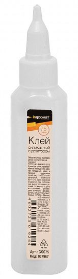 Клей силикатный INFORMAT 75 г с дозатором, быстросохнущий оптом и в ...