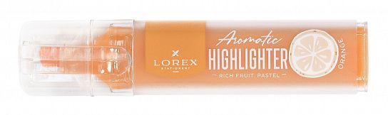 Маркер текстовый LOREX Aromatic RICH FRUIT.PASTEL 1—3,5 мм, оранжевый, скошенный