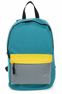 Рюкзак Creativiki STREET BASIC 17 л, 40х28х15 см, мягкий, 1 секционный, универсальный, желто-голубой
