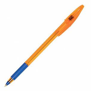 Ручка шариковая одноразовая  BIC Orange Grip 0,7 мм синяя, резиновый грип