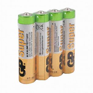 Батарейки GP 24ARS-SB4 LR03 A286 ААА алкалиновые 1,5 V,