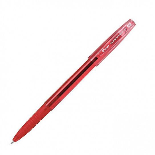 Ручка шариковая SUPER GRIP 0,7 мм красная резиновый грип